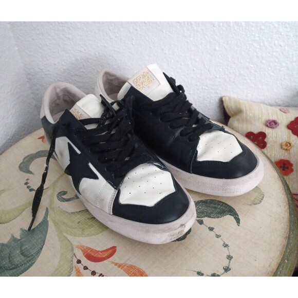 Golden Goose Stardan Made In Italy Black White Size 43 EU and 9 US Retail $615 - Picture 5 of 16